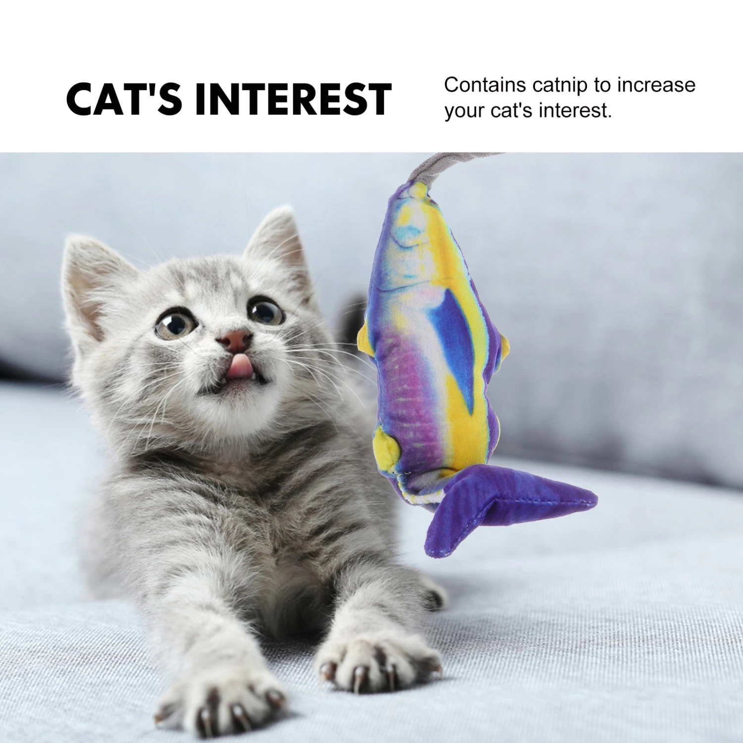 1Pc Cat Simulation Fish Toys Kitten Toys Interactive Cat Toys Pet Cat Playthings