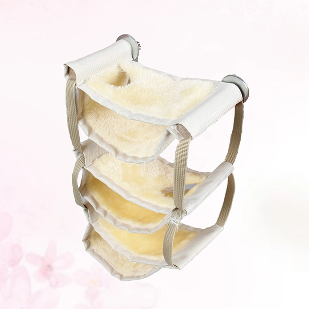 Hammock Hanging Bed Small Animal Warm Bed House Cage Nest for Hamster Chinchilla Rat Gerbil (Yellow)