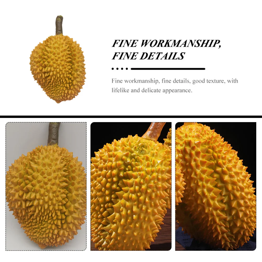 Simulated Durian Adornment Lifelike Durian Modeling Prop Artificial Fruit Model Desktop Decor