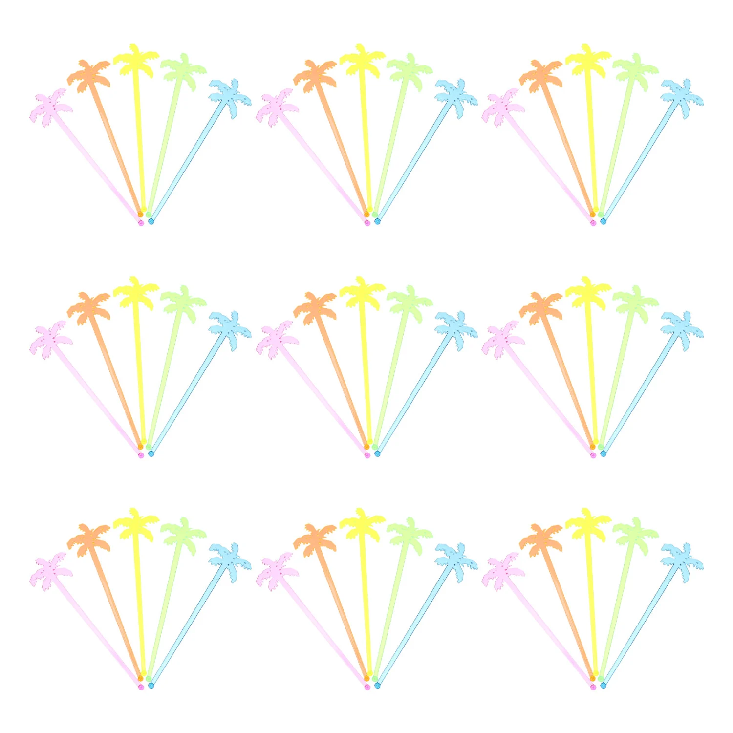 50pcs Colorful Mixing Rod Juice Mixing Rod Beverage Mixing Sticks Home Decor