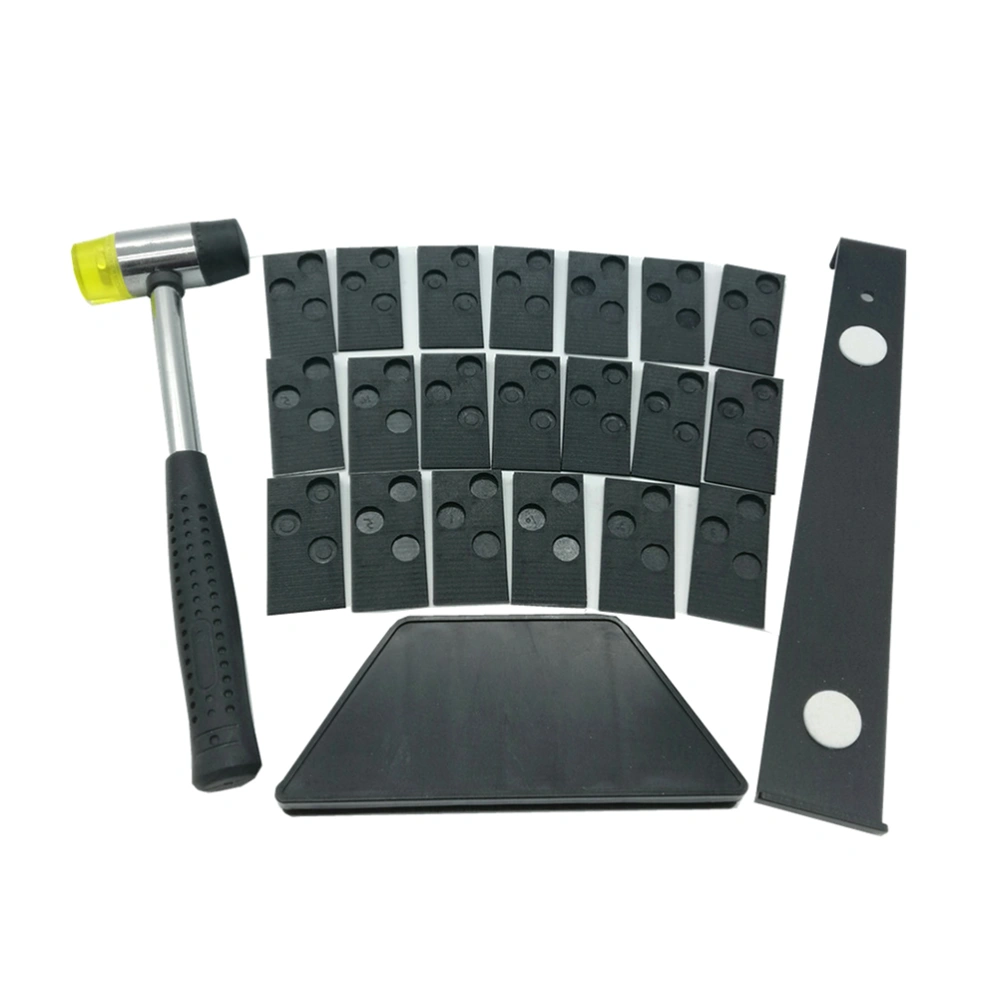 23pcs Laminate Wood Flooring Installation Kit with 20 Spacers Tapping Block Pull Bar and Mallet
