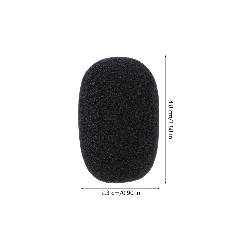 5Pcs Sponge Mic Protectors Professional Protective Microphone Caps (Black)