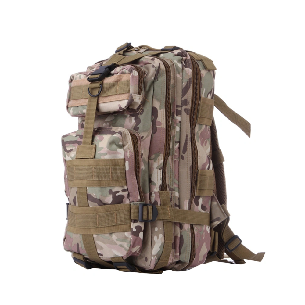 Military Tactical Backpack Small Rucksacks Hiking Bag Outdoor Trekking Camping Tactical Molle Pack Men Tactical Combat Travel Bag 20-35L (CP Camouflage)