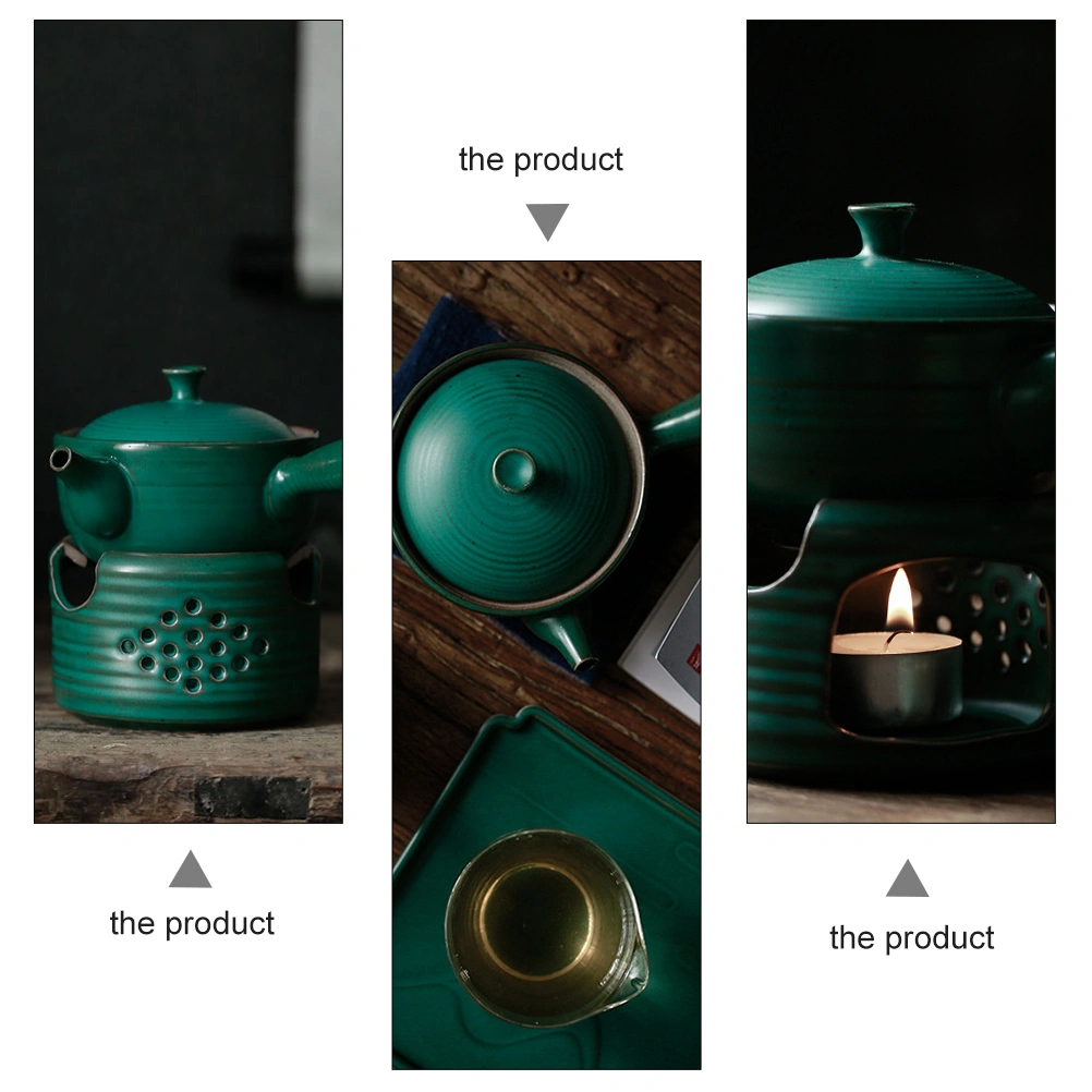 1Pc Teapot Warmer Ceramic Tea Warmer Handcrafted Tea Heater Without Candle