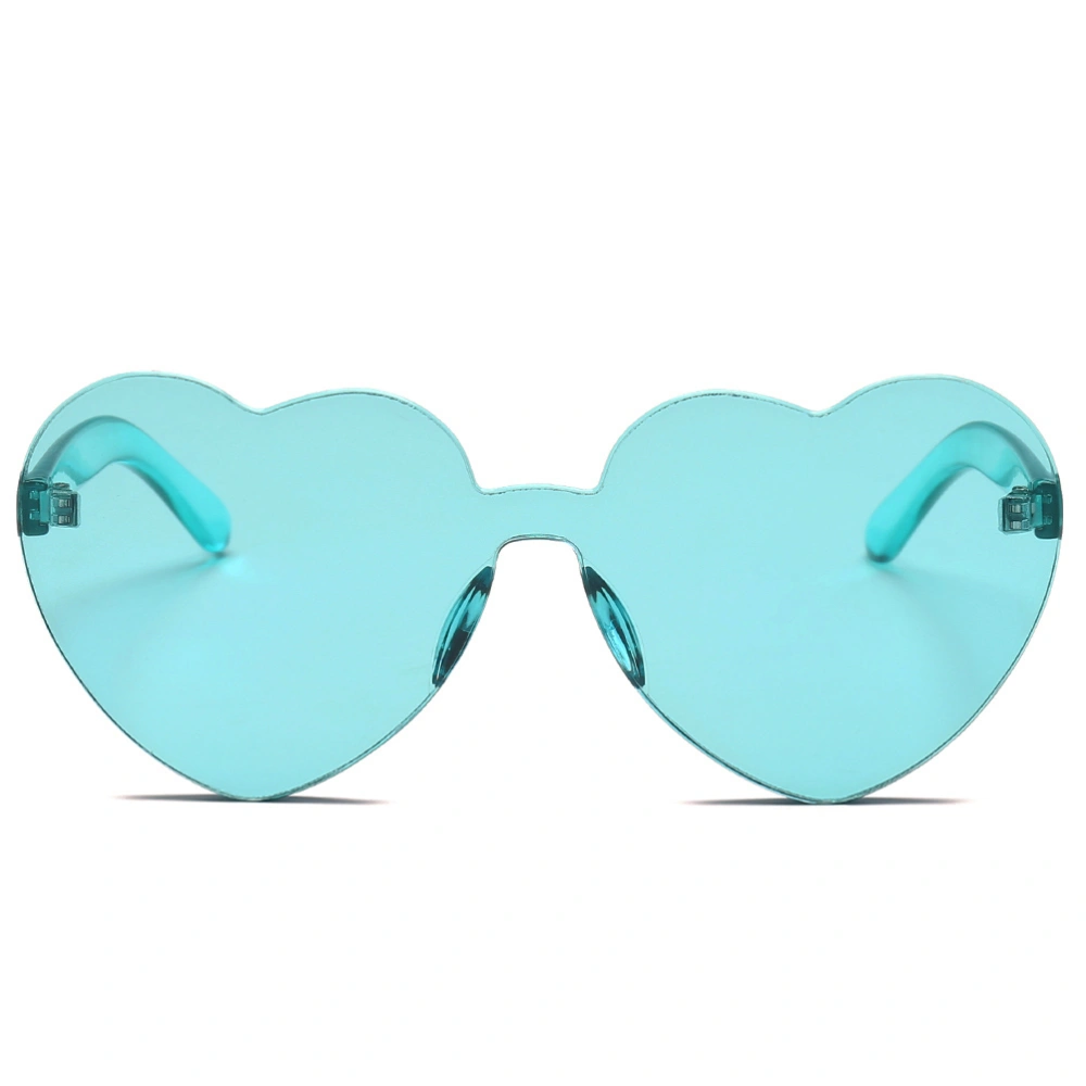 Unisex Heart Shape Sunglass Fashion Colored Glasses Shades for Women Men