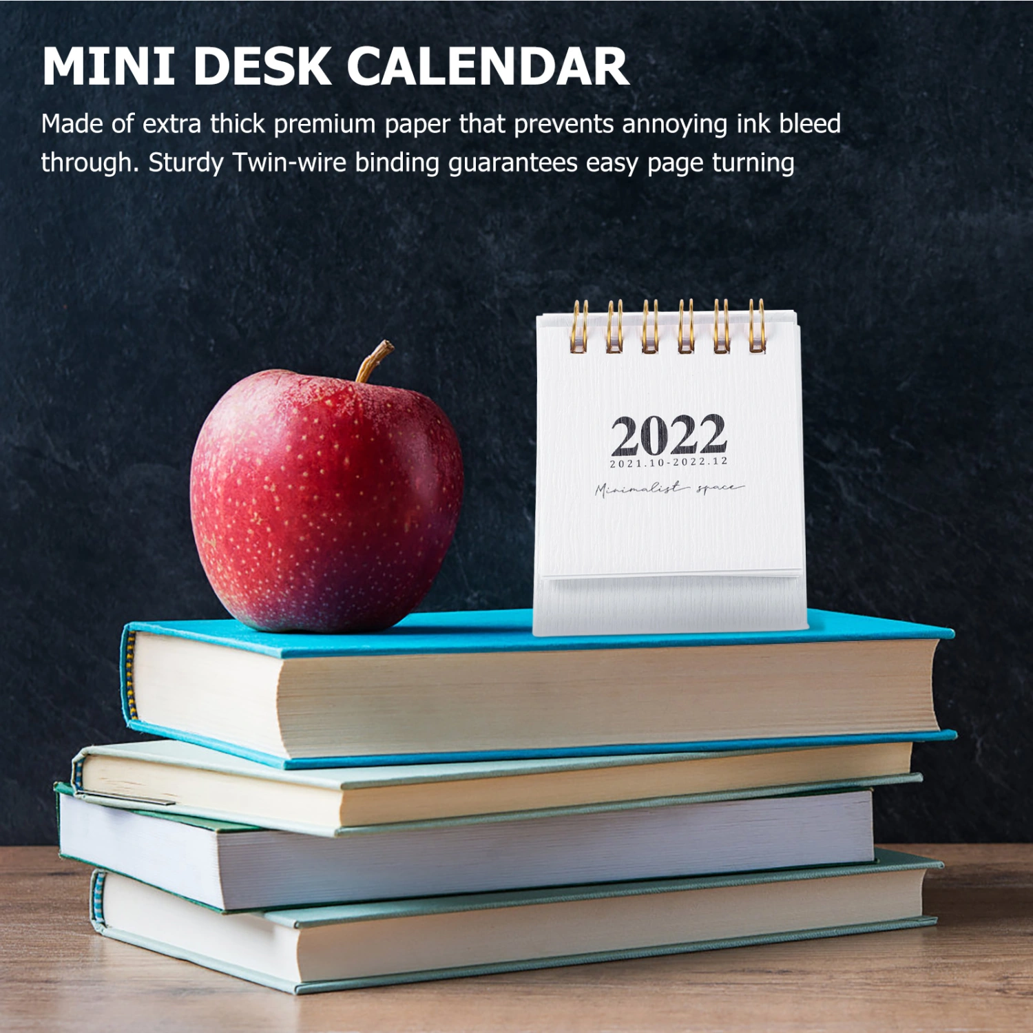 2pcs Simple Mini Desk Calendars Decorative Adornment Small calendars for Home Office
