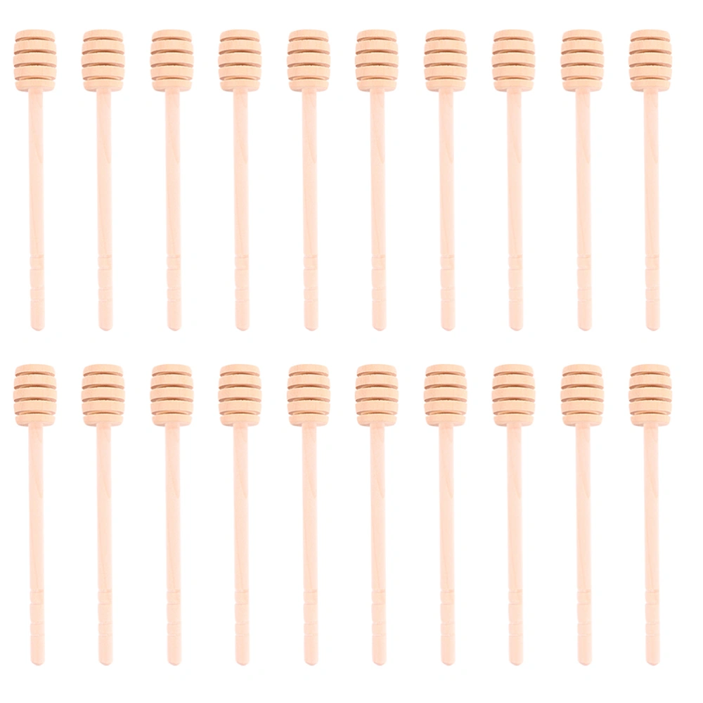 20PCS Long Wood Honey Stirring Stick Honey Dipper Stick Honey Spoon Rod