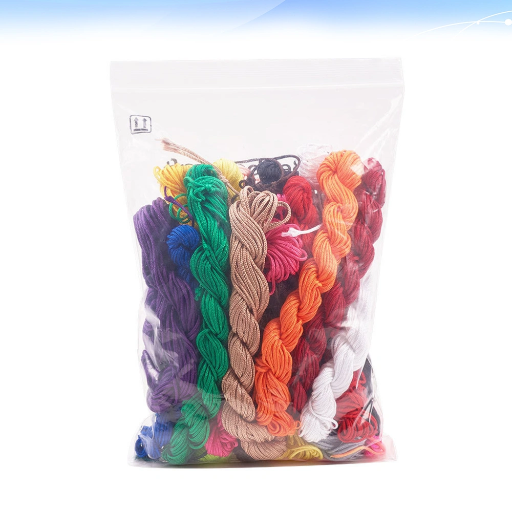 20 Rolls/Pack 1MM Colorful Nylon Rainbow Cord Assorted Colors String Chinese Knot Bracelet Wire DIY Material Braiding Accessory