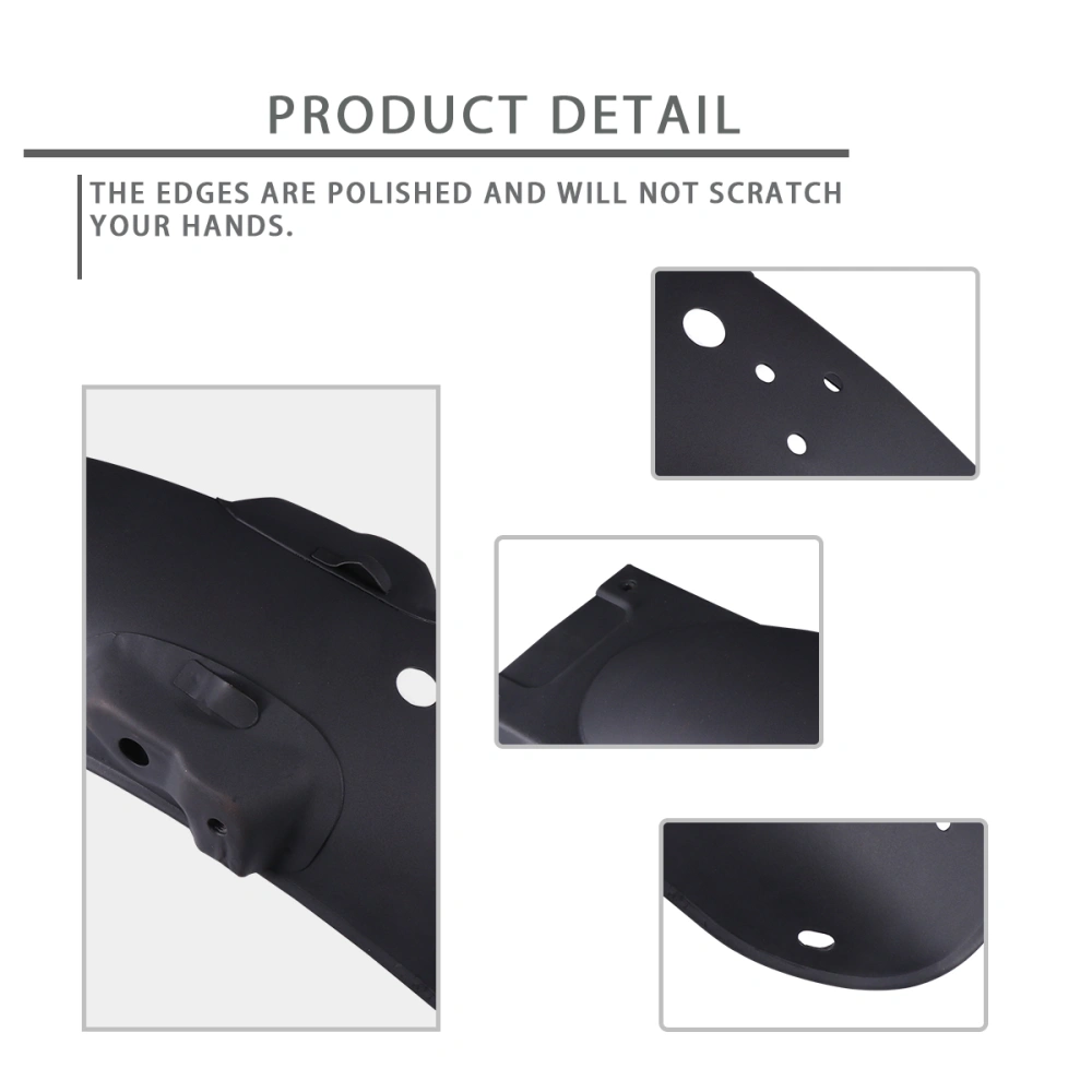 1pc Retro Motorcycle Back Mudguards Universal Motorcycle Scooter Accessories Bracket Rear Cover (Black)