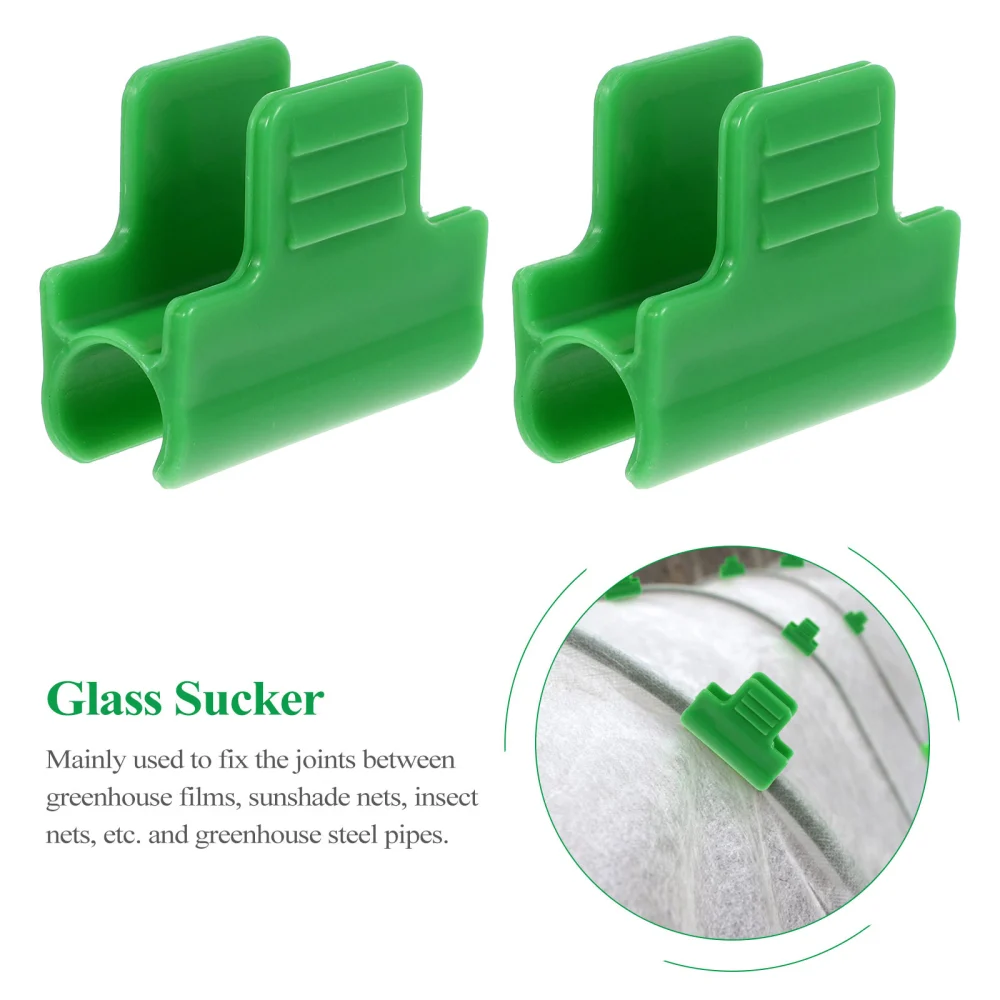 40pcs Greenhouse Clamps Film Row Cover Clamp Plant Extension Support Clip