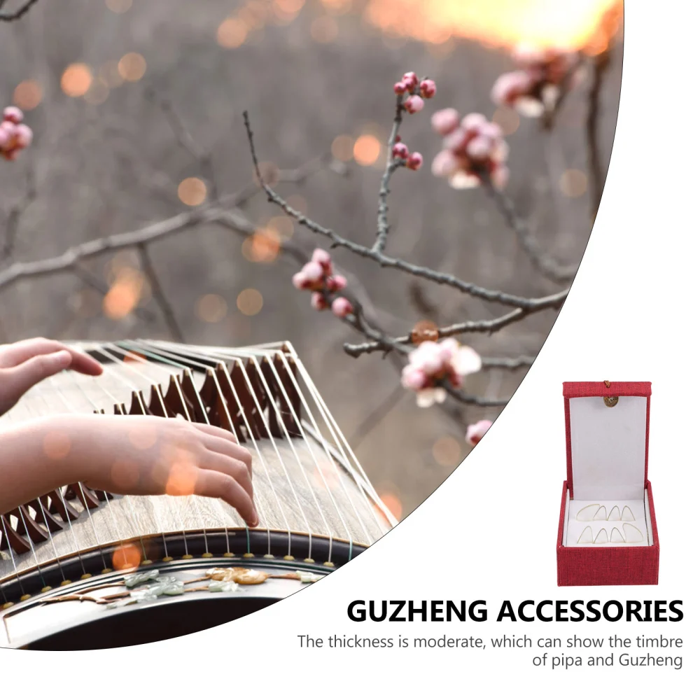 1 Set Guzheng Practice Nail Picks Guzheng Playing Nail Covers Finger Picks