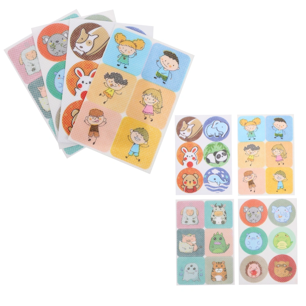 288 Pcs Cartoon Mosquito Stickers Mosquito Repellent Patches (Assorted Color)