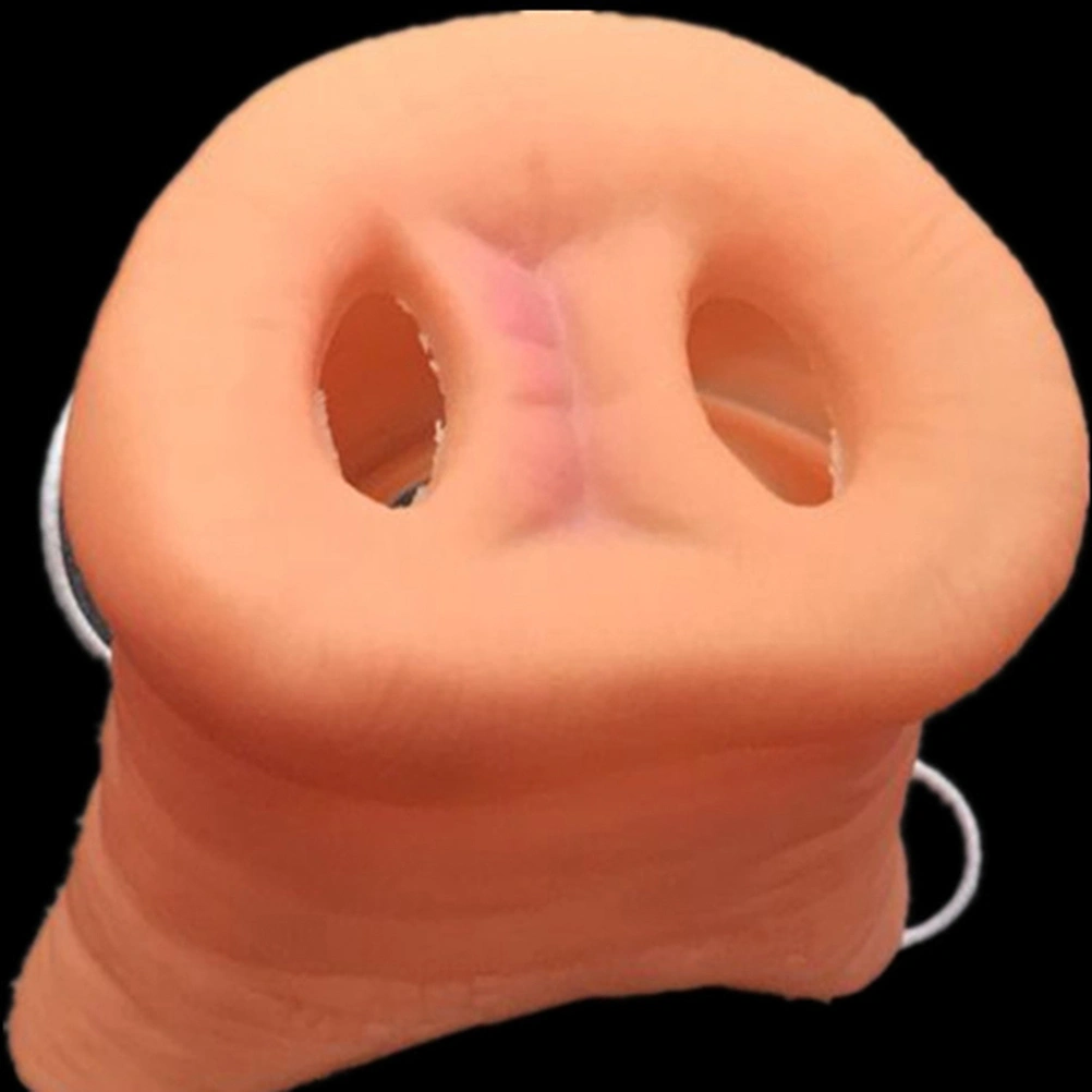 6Pcs Simulation Pig Nose With Elastic Band Costume Animal Mask Holloween Party Prop