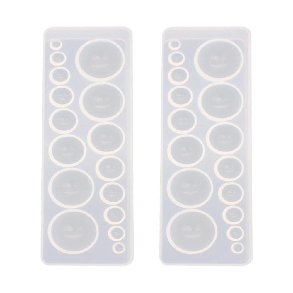 2pcs Creative Gemstone Making Mold DIY Time Mirror Crystal Silicone Mold