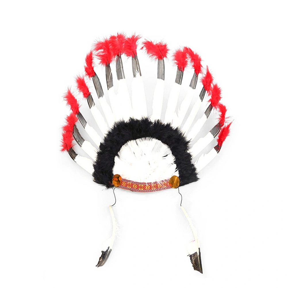 2PCS Indian  Headband Carnival Headpiece Costume Headwear for Women Girl Party