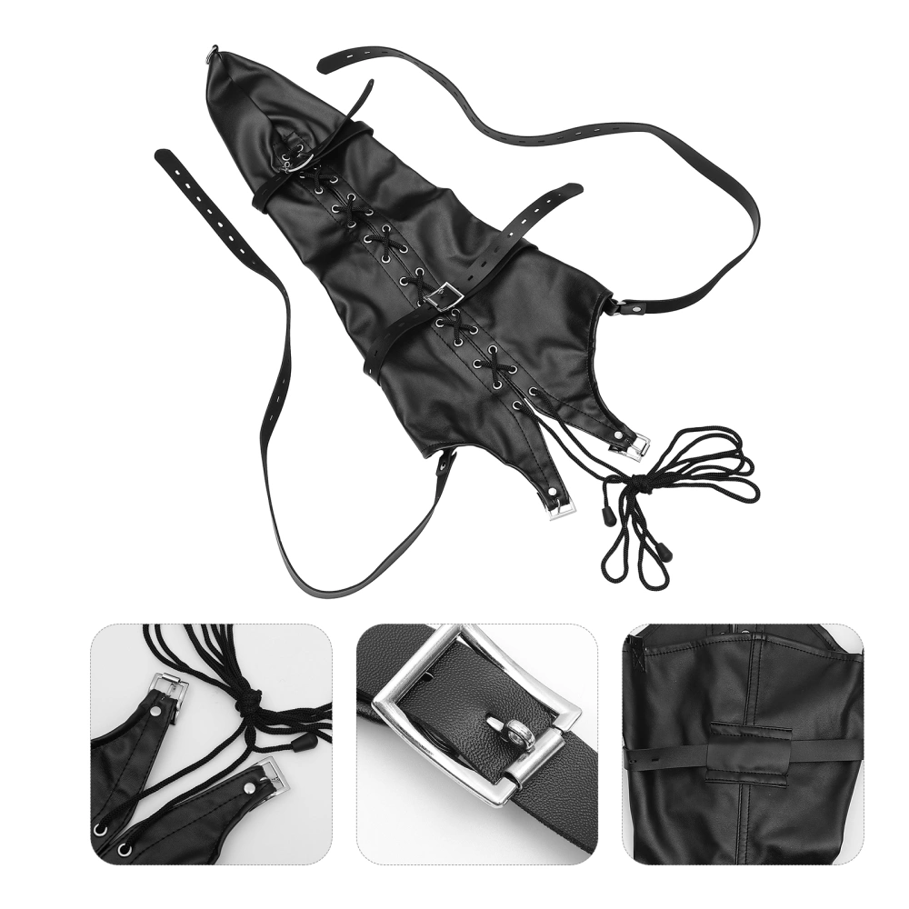 1Pc Body Bondage Leather Bag Creative SM Toy Durable Adult Sex Toy for Bedroom