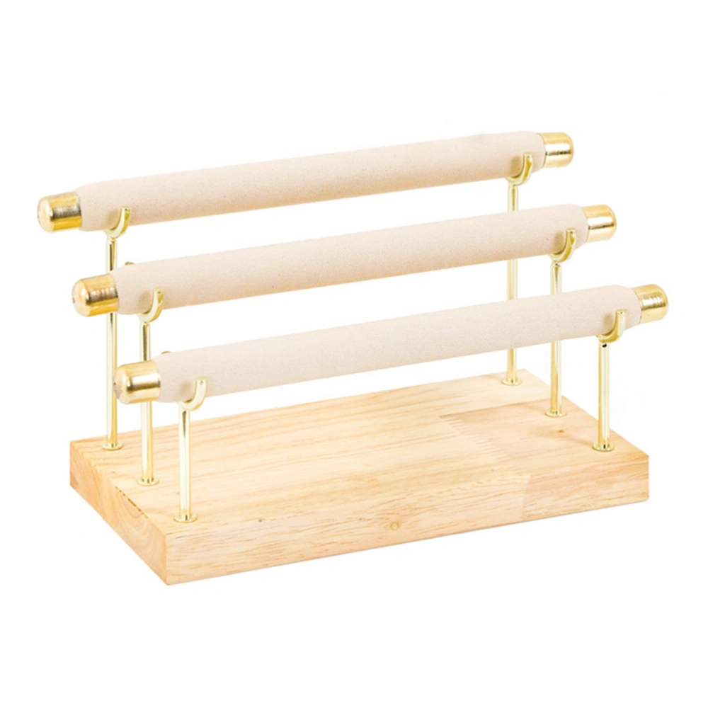 Ring Holder Ring Display Rack 3-tier Wooden Ring Organizer Ring Storage Holder