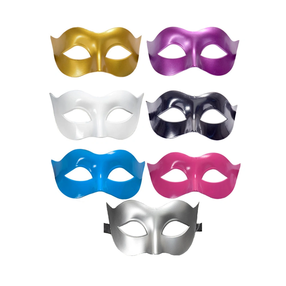 Men Masquerade Costume Ball Half Face Eye Mask Sexy Party Mask (Purple)