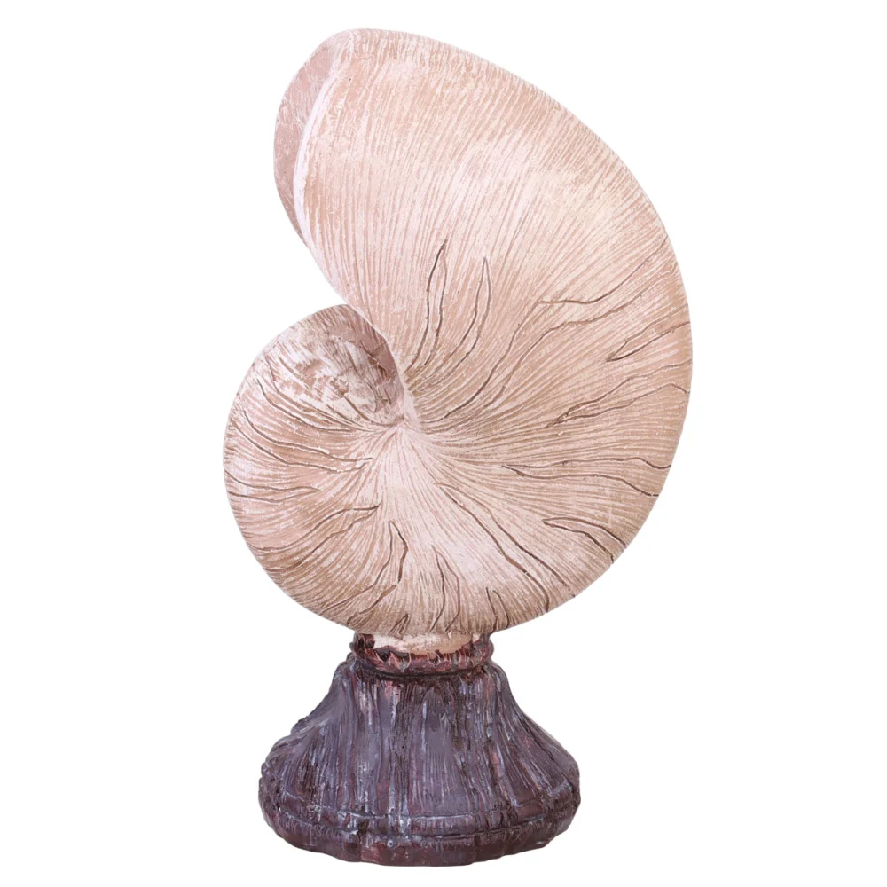 1pc Resin Shell Adornment Retro Simulation Conch Craft Desktop Ornament for Home Bar Restaurant (Nautilus)