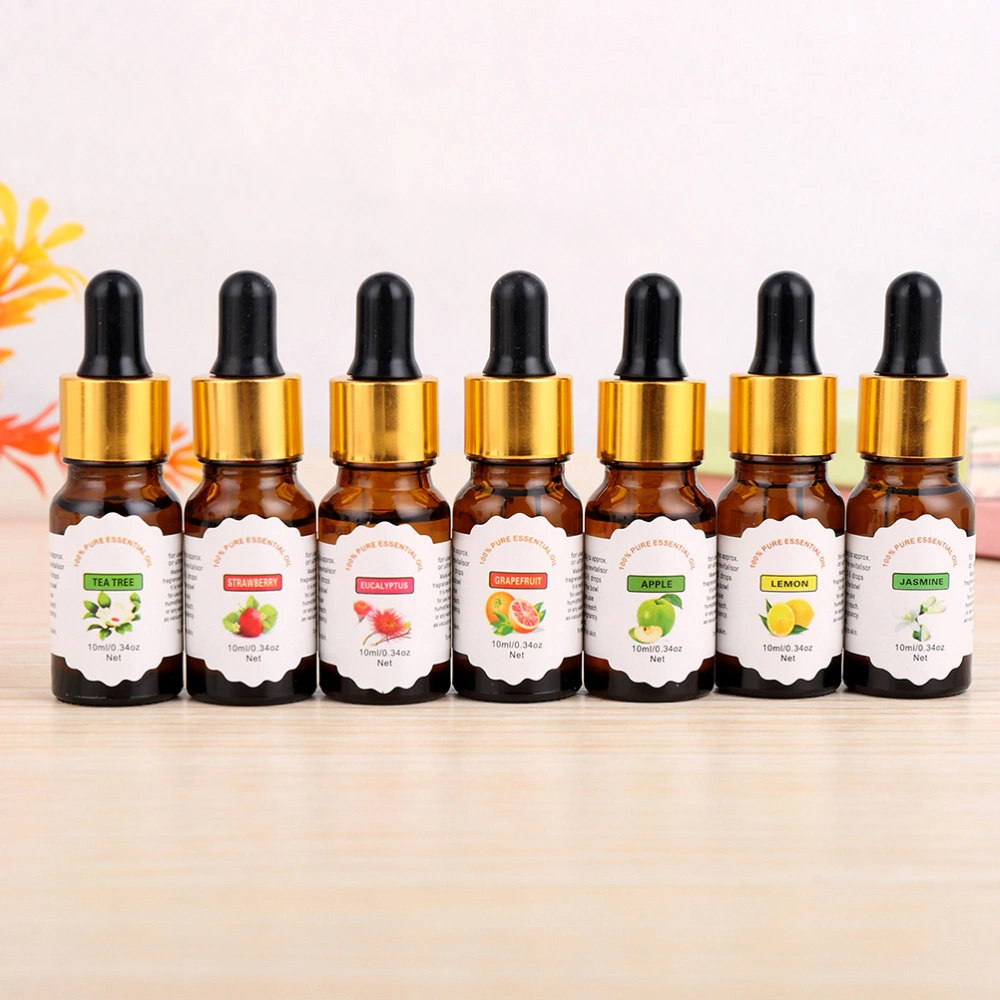 10ml Aromatherapy Pure Essential Oil Water-Soluble Humidifier Oil With Dropper (Grapefruit Scent)