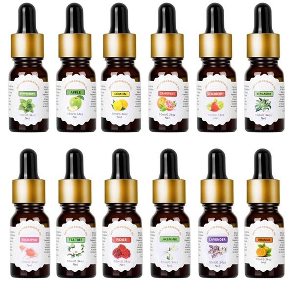 10ml Aromatherapy Pure Essential Oil Water-Soluble Humidifier Oil With Dropper (Grapefruit Scent)