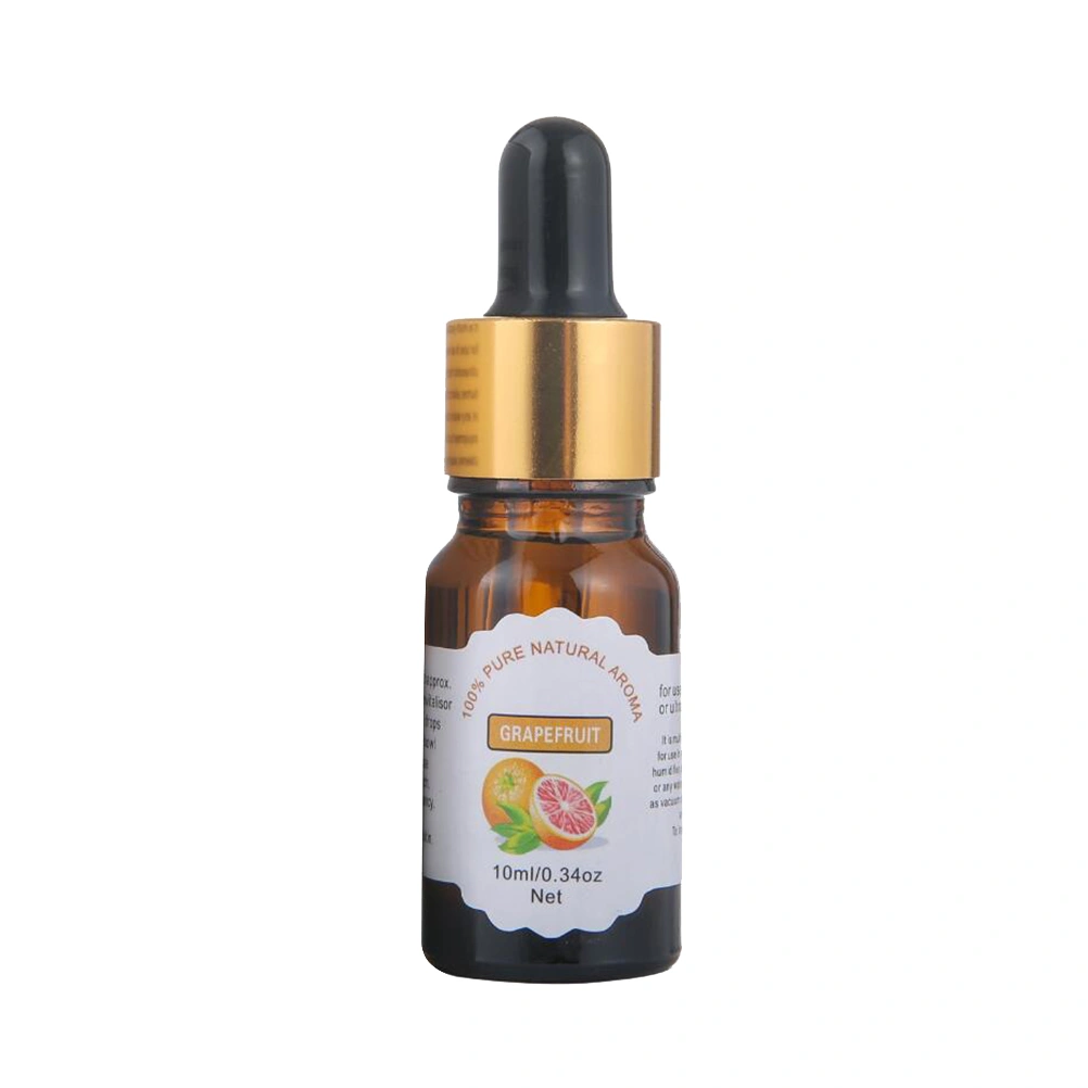 10ml Aromatherapy Pure Essential Oil Water-Soluble Humidifier Oil With Dropper (Grapefruit Scent)