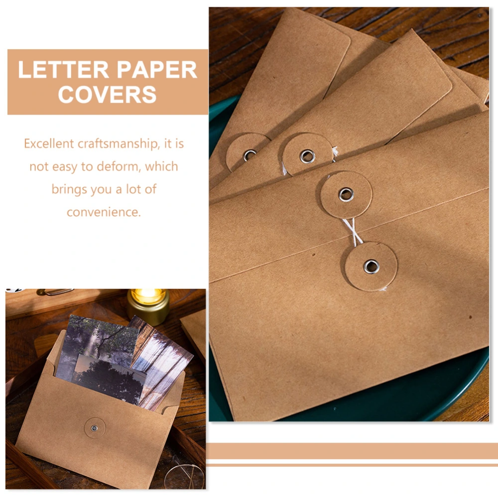 30Pcs Kraft Envelopes Invitation Envelopes Kraft Paper Envelopes for Gift Cards Birthday Party