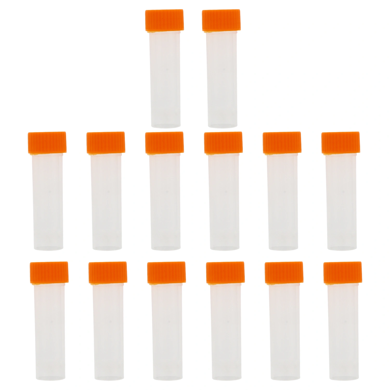 50 Pcs Plastic Test Tubes with Lids Clear Plastic Vials Sample Tubes for Craft