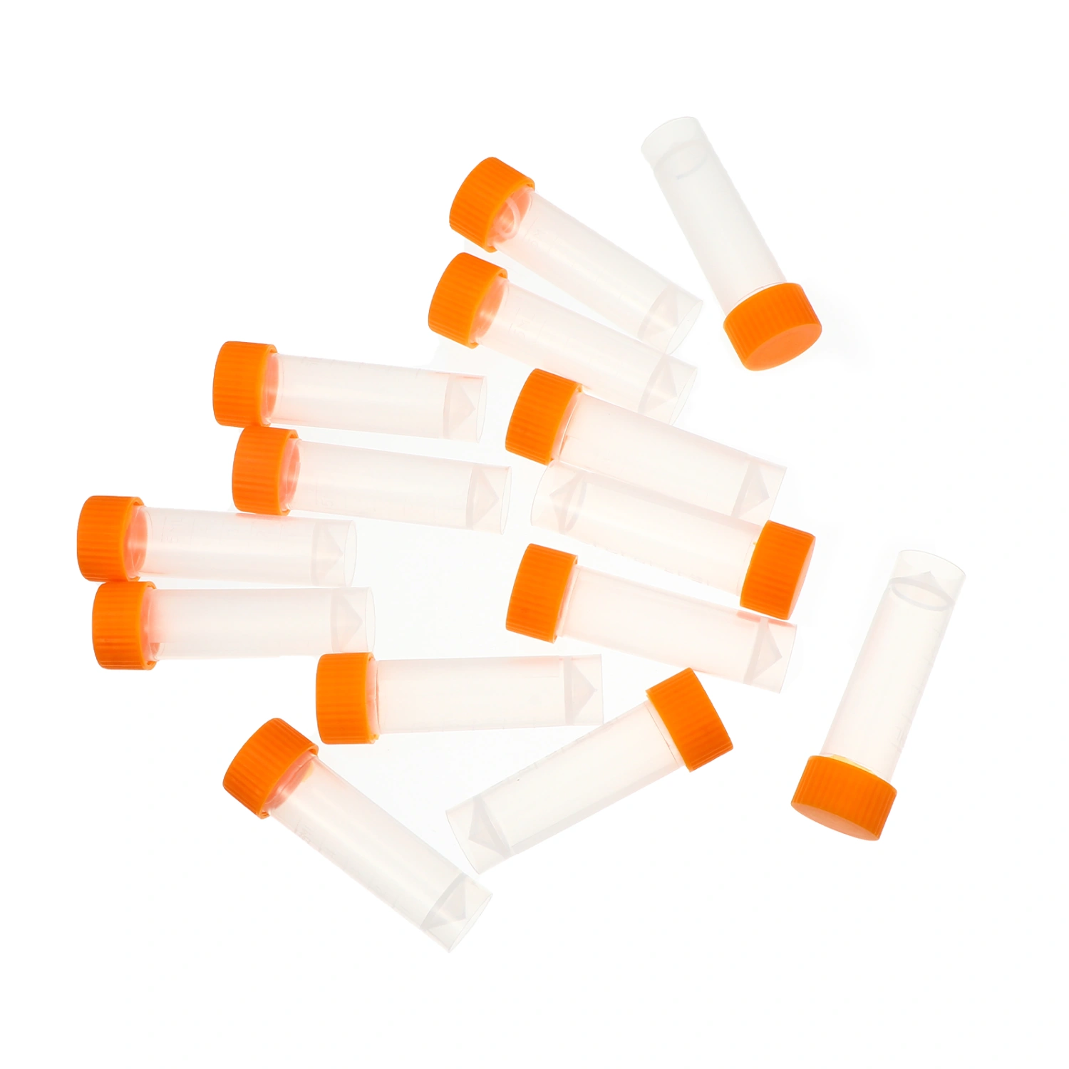 50 Pcs Plastic Test Tubes with Lids Clear Plastic Vials Sample Tubes for Craft