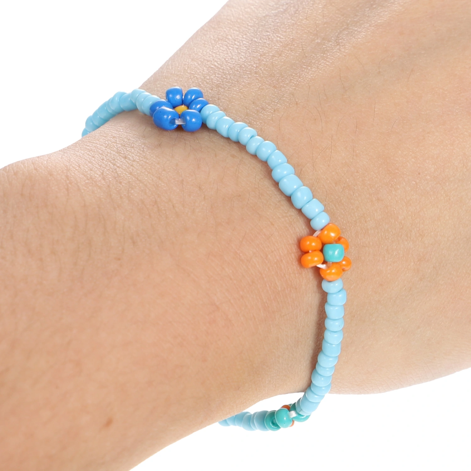 3 Pcs Girls Bracelets Flower Wristlet Decors Women Bracelets Bead Wristlets