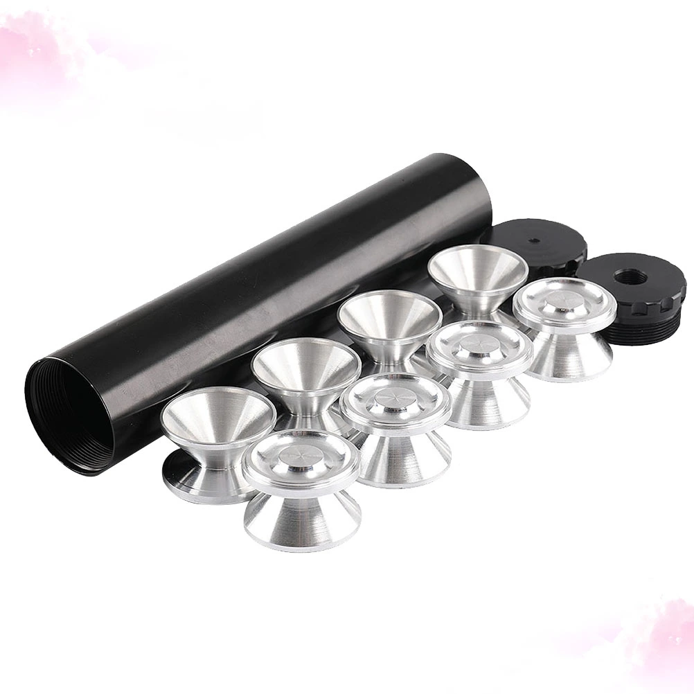 1 Set of 9 Inches Aluminum End Degree Cone Car Modified Fuel Filter Low Oil Filter Fuel Filter Car Accessories 1.75OD 1/2-28 (Black)