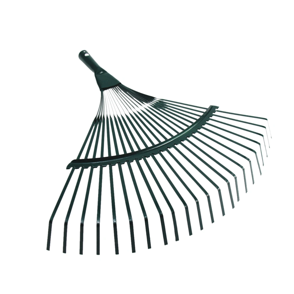 22 Teeth Leaf Rake Practical Garden Cleaning Tool Cleaner for Grass Weed (Random Color)