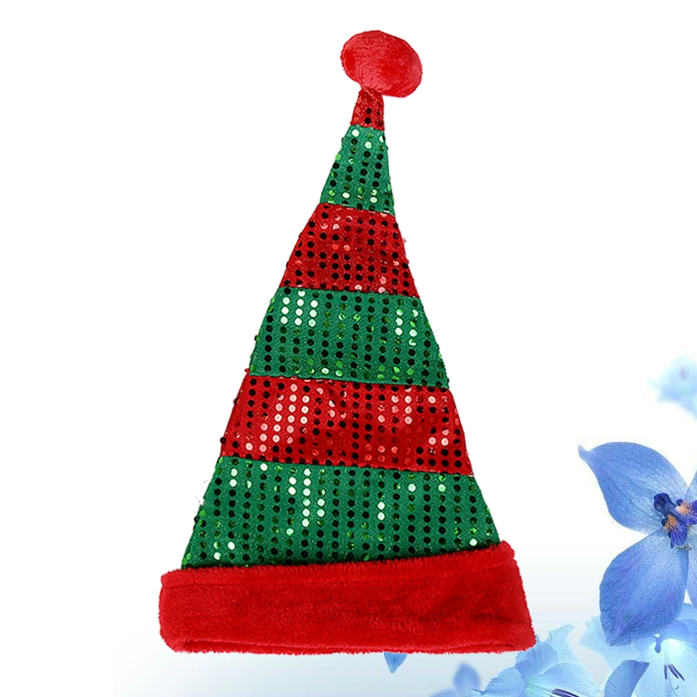 Fashion Sequin Santa Claus Paillette Christmas Hats Santa Hats Headdress Decorations Party Favors for Holiday Party