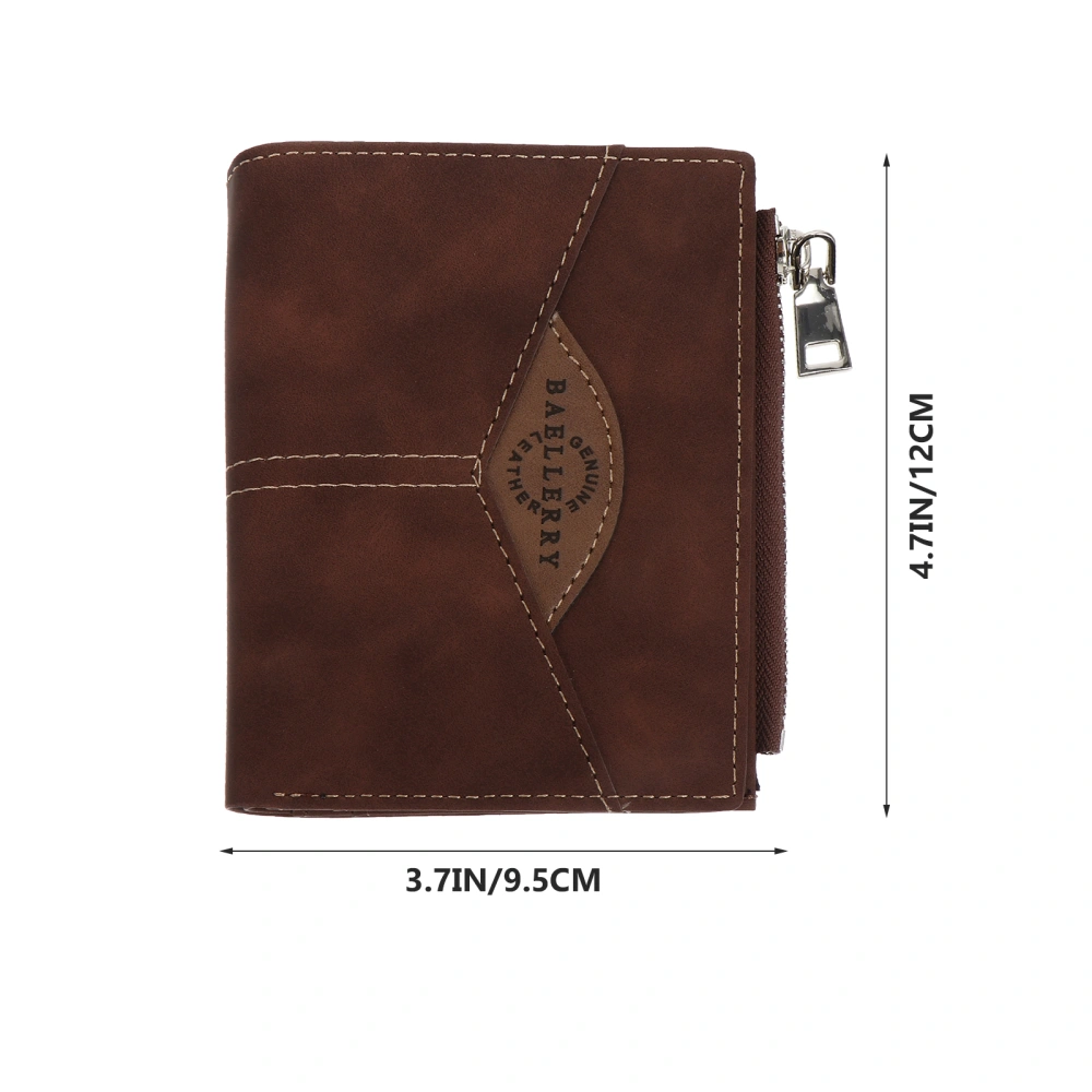 Cards Holder Wallet PU Leather Men Wallet Short Purse Versatile Wallet