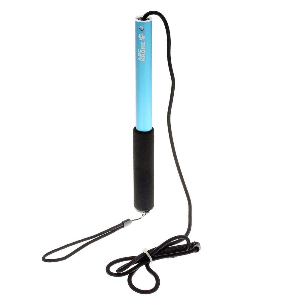 Interactive Dog Toys Extendable Flirt Pole Funny Chasing Tail Teaser and Exerciser for Pets Size S (Blue)