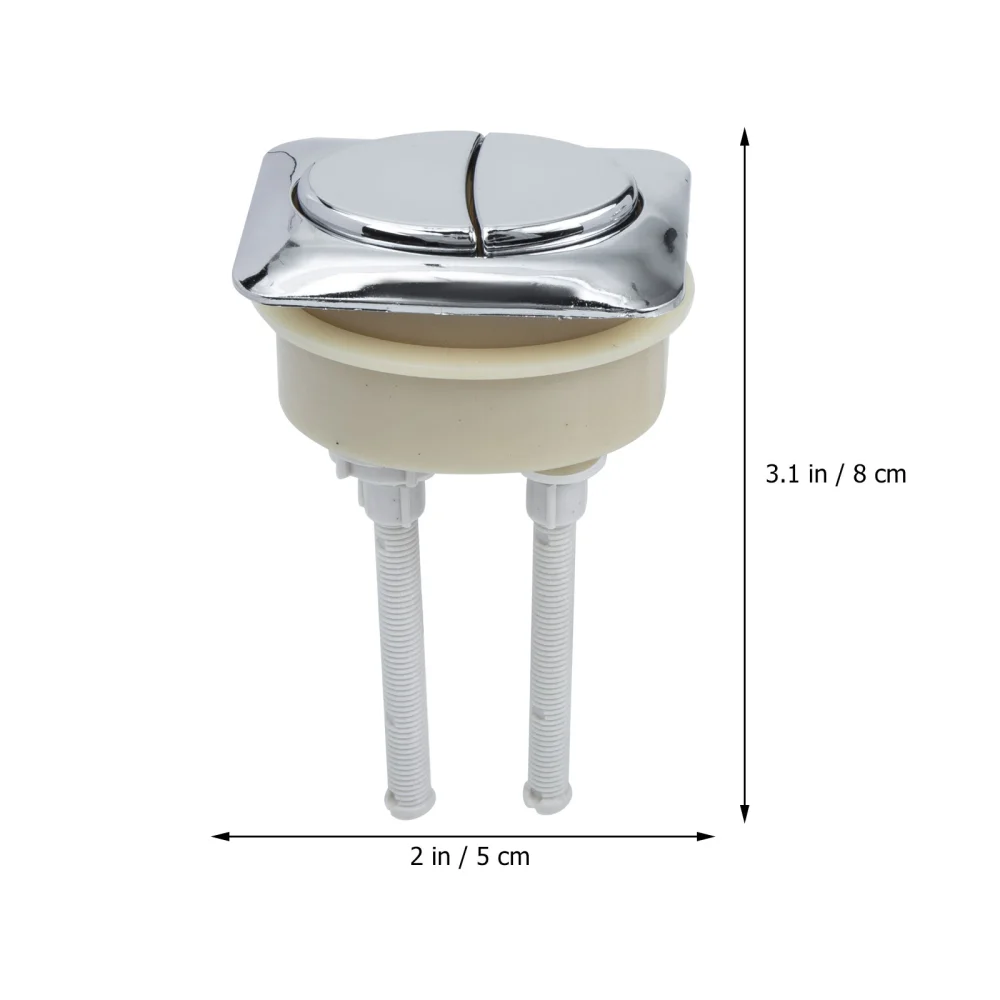 2pcs Toilet Flush Button Universal Toilet Water Tank Plastic Button Toilet Button