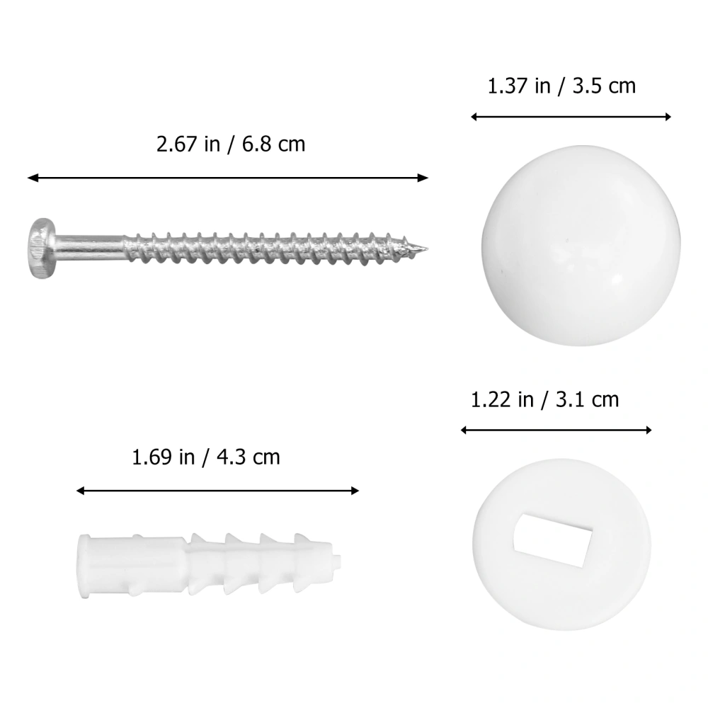 2 Sets Toilet Installation Anchor Screw Fixing Support Toilet Fixing Bolt Bathroom Accessories