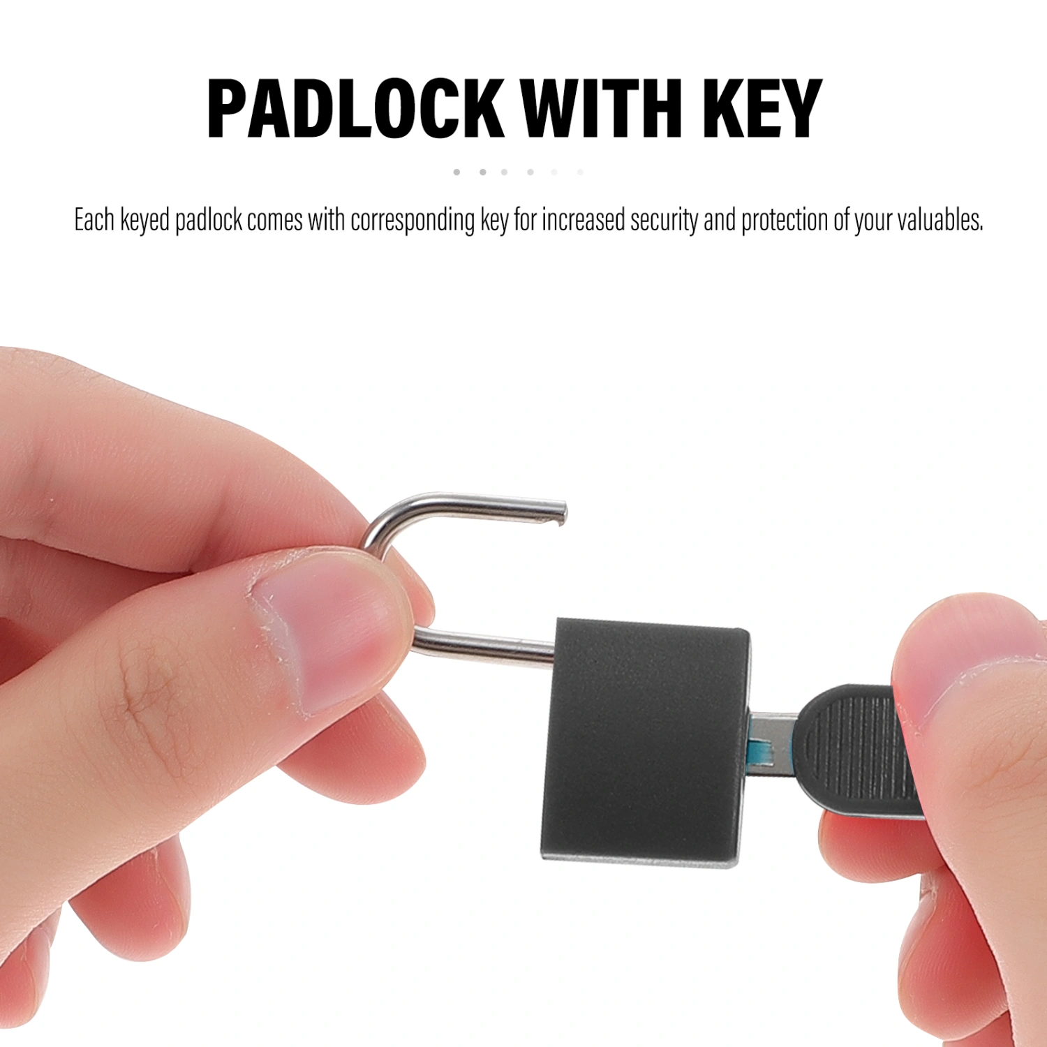 2pcs Padlock With Key Travel Lock Replacement Security Padlock Lock for Locker
