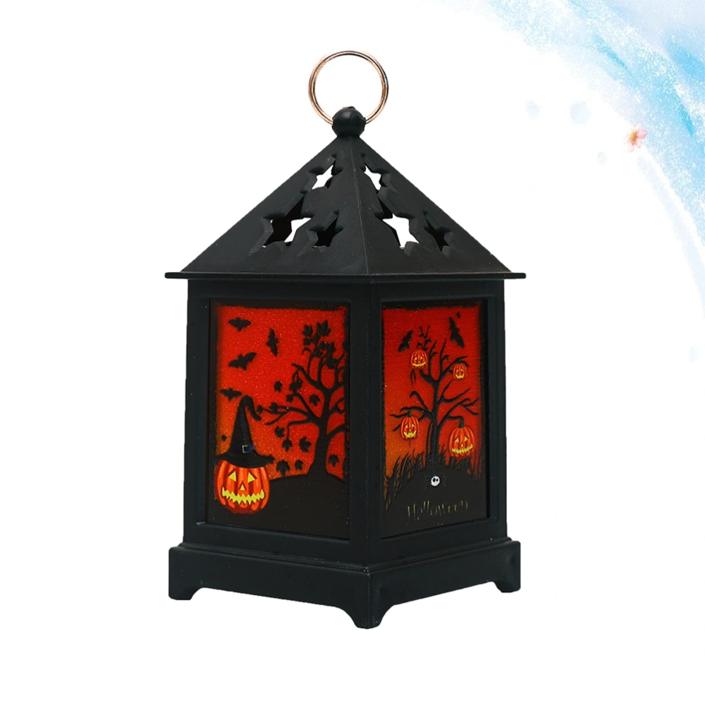 Halloween Night Lamp Pumpkin Pattern Wind Lamp Hollowed Star Home Lantern Decoration Festival Party Ornament