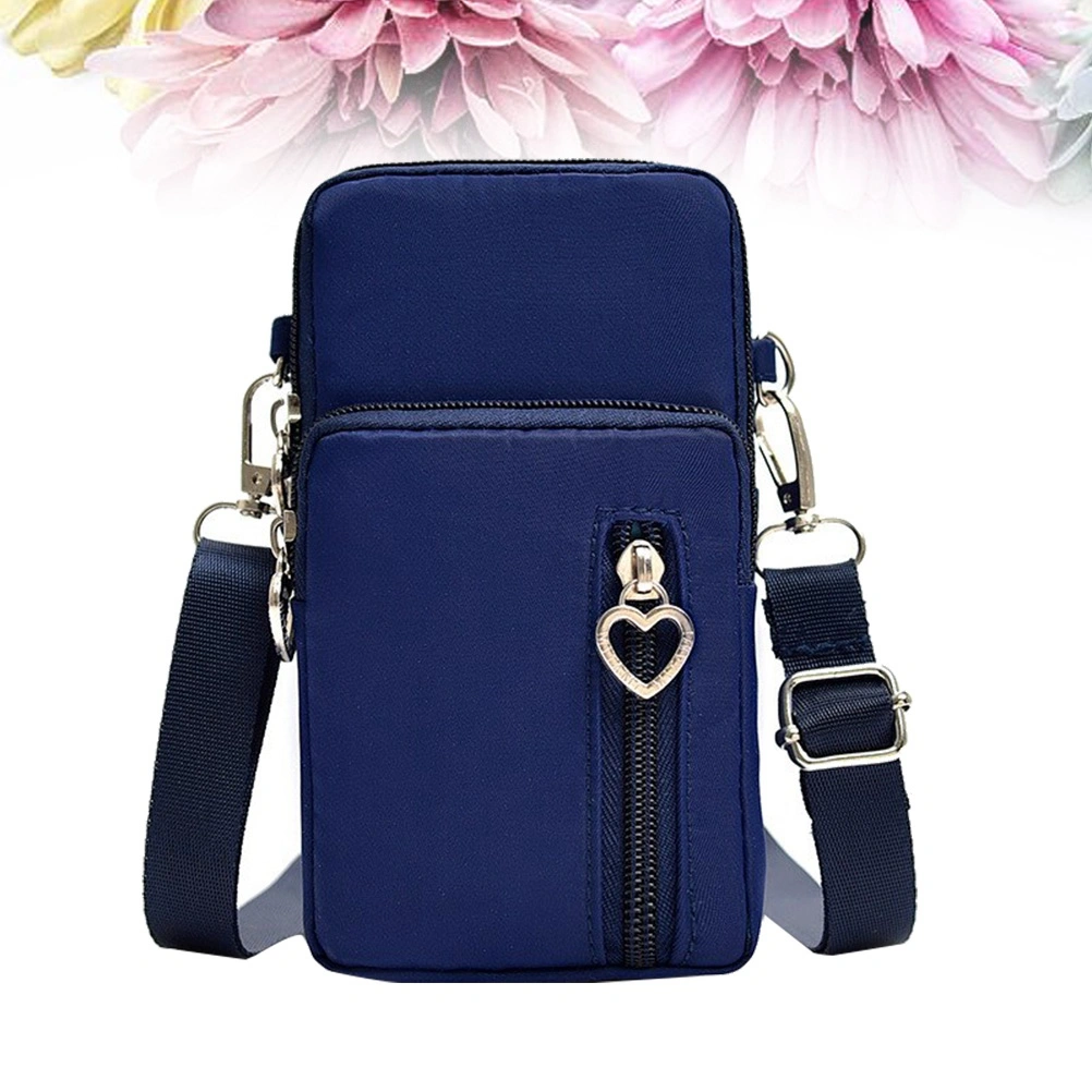 1pc Mini Crossbody Bag Single Shoulder Bag Cell Phone Purse Wallet Bag for Women Lady (Blue)