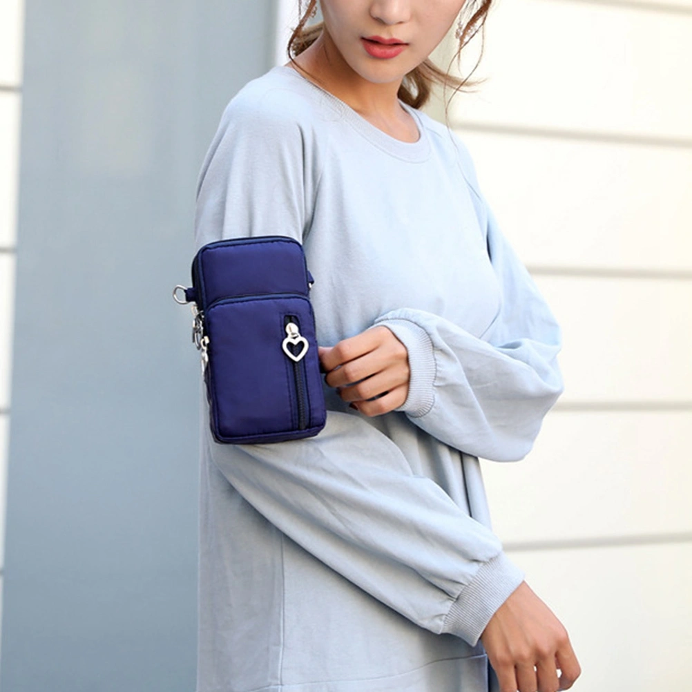 1pc Mini Crossbody Bag Single Shoulder Bag Cell Phone Purse Wallet Bag for Women Lady (Blue)