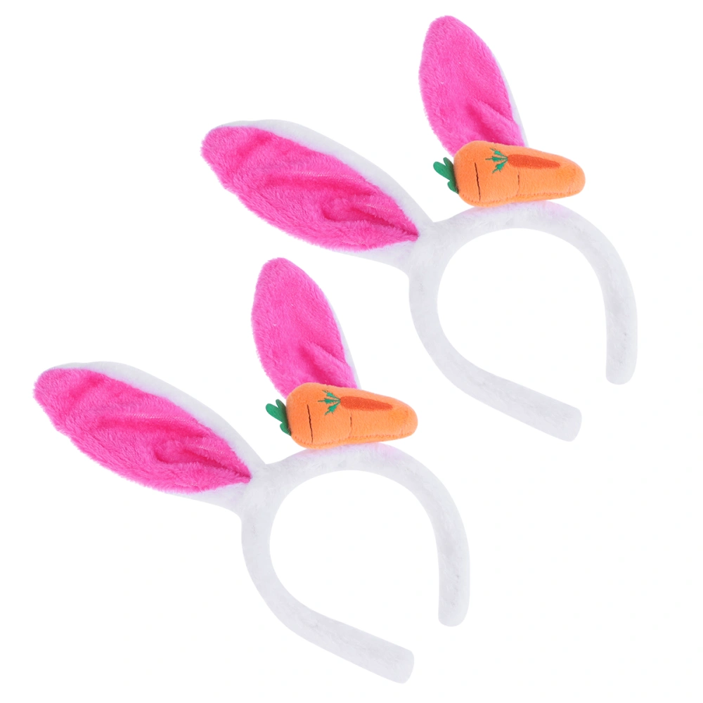 2pcs Easter Creative Hair Adorable Rabbit Ear Headdress Carrot Hair Accessories (Style 11)