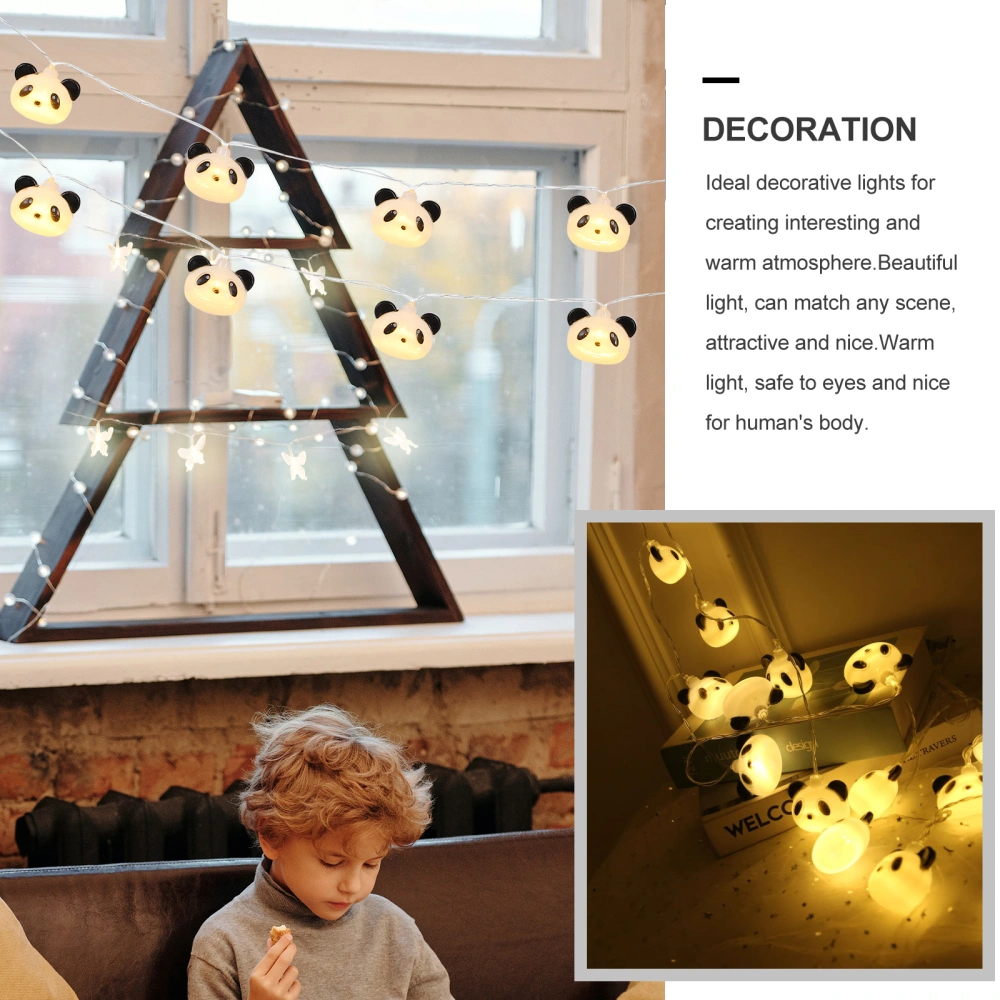 1 Set Creative Panda Shape String Lights Decorative String Lamps LED Lamps