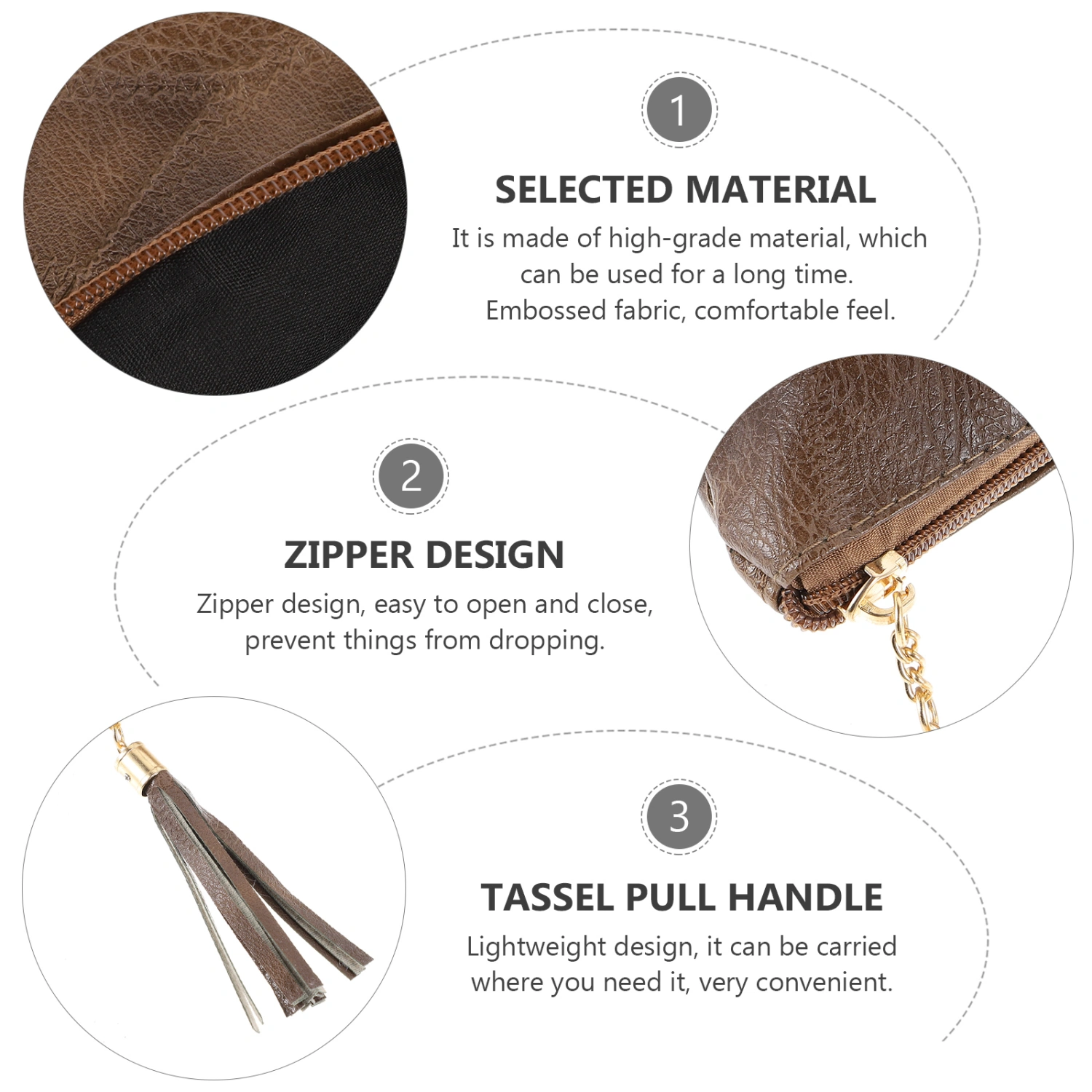 Business Casual Messenger Bag Female Tassel Storage Pouch Women Handheld Bag