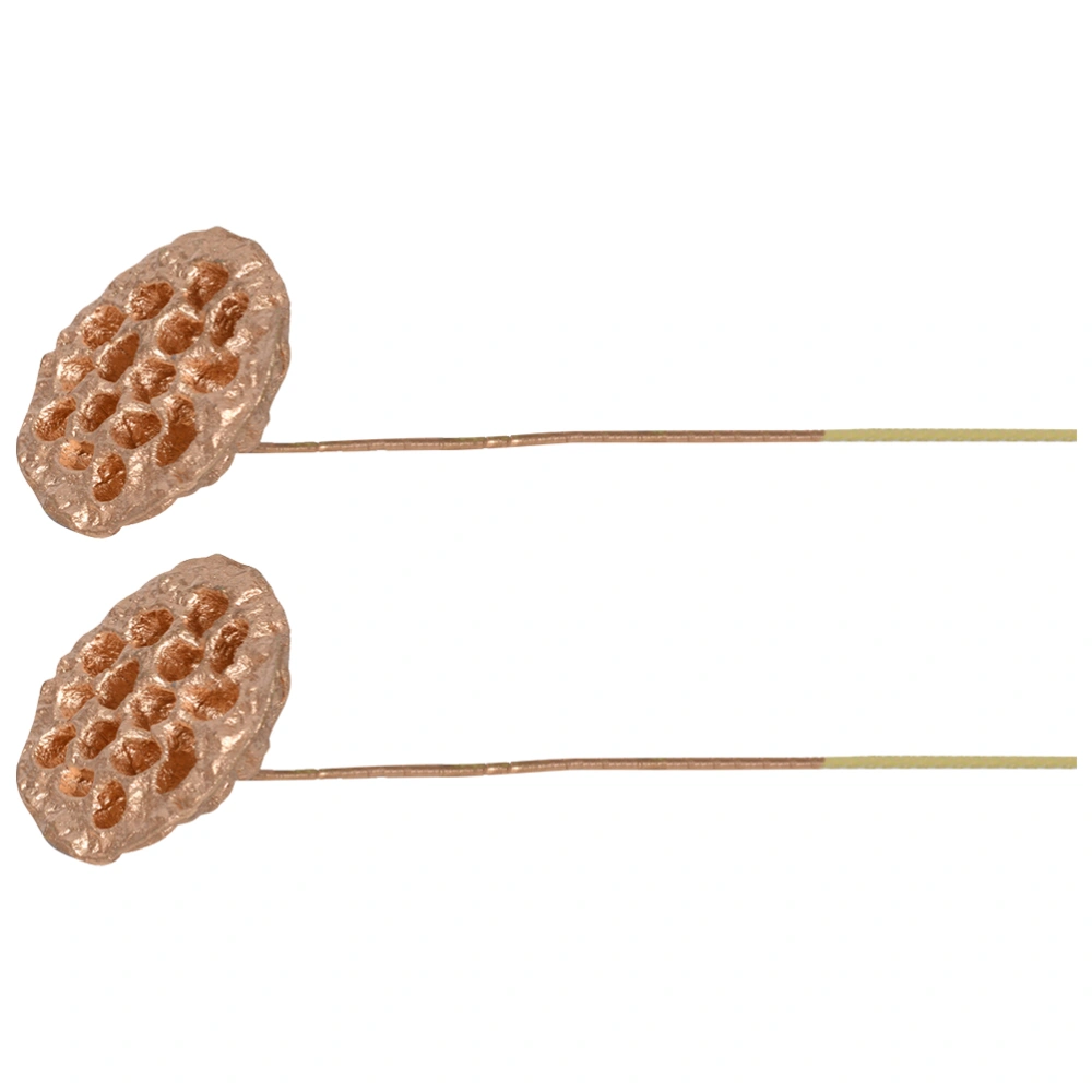 2pcs Simulation Lotus Seedpod Adornments Household Lotus Pod Decorations