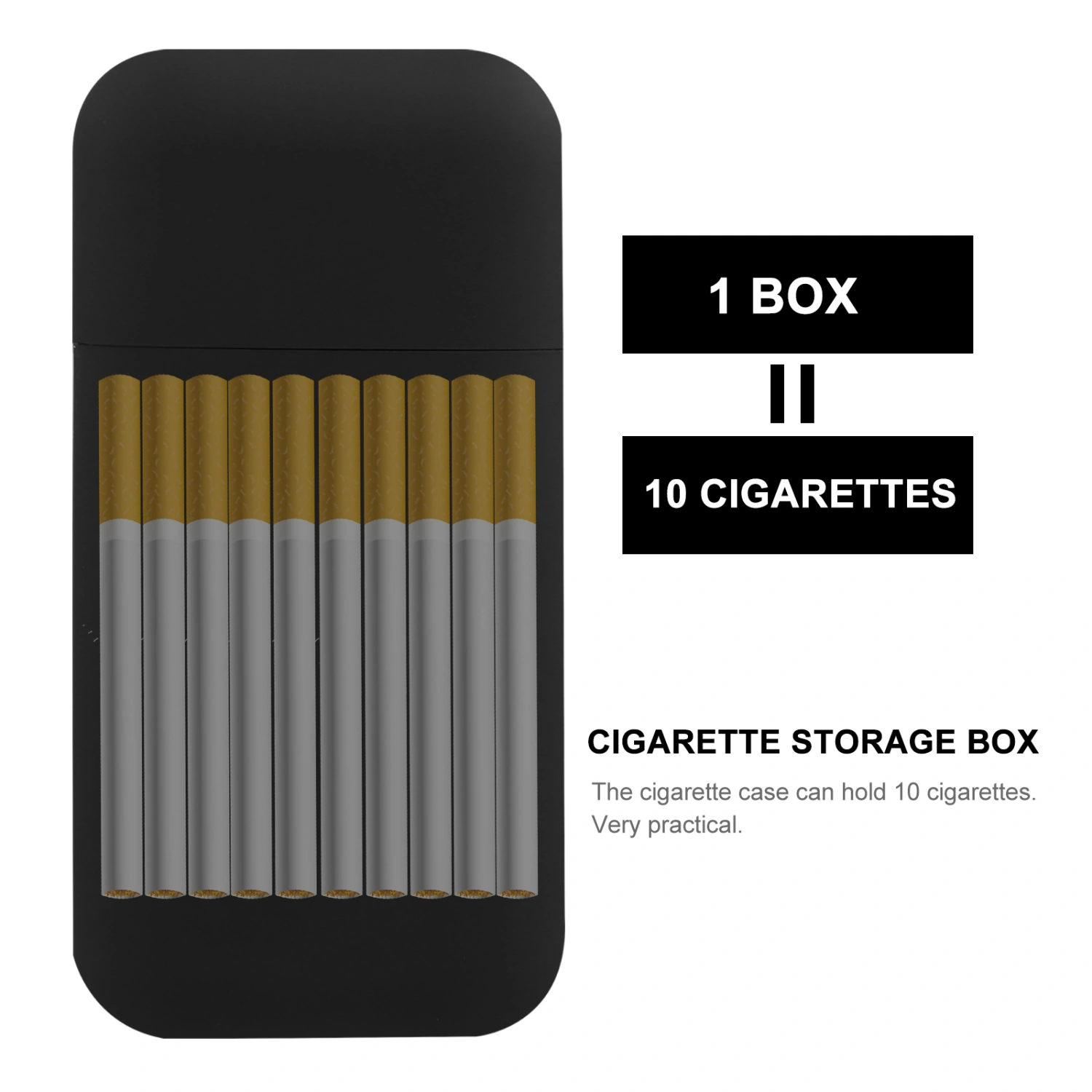 1 Set Electric Lighter Outdoor Travel Lighter Cigarette Storage Container
