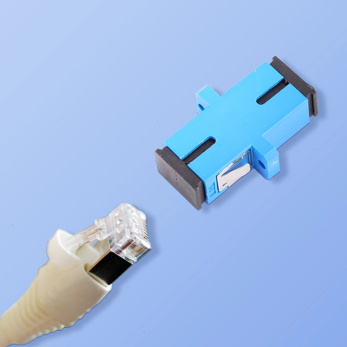 24pcs SC Fiber Coupler SC-SC Mutual Transfer Fiber Optic Cable Connector