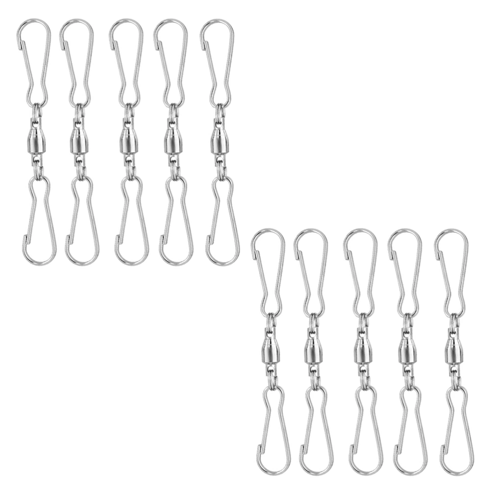 20Pcs Swivel Dual Clips Practical Wind Hangers Durable Hanging Hooks