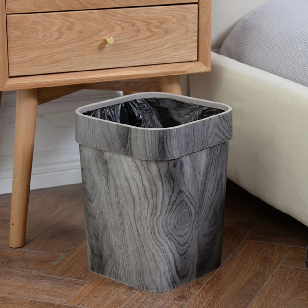 Office Home Use Ash-bin Square Shape Garbage Bucket Household Furnishing