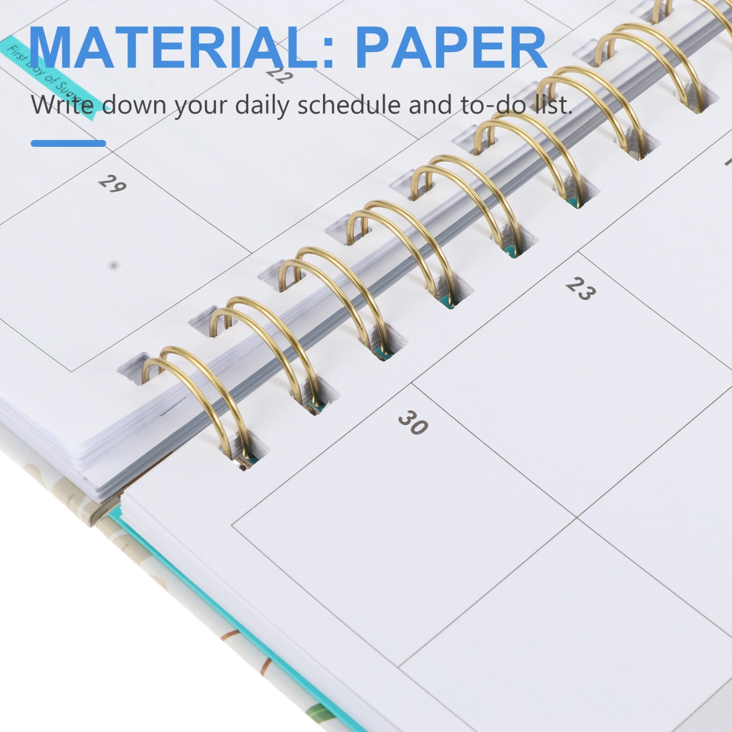 Calendar 2022 Notebook Decorative Notebook with Calendar Planning Notebook